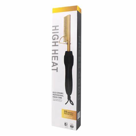 Gold Ceramic Professional Press Comb